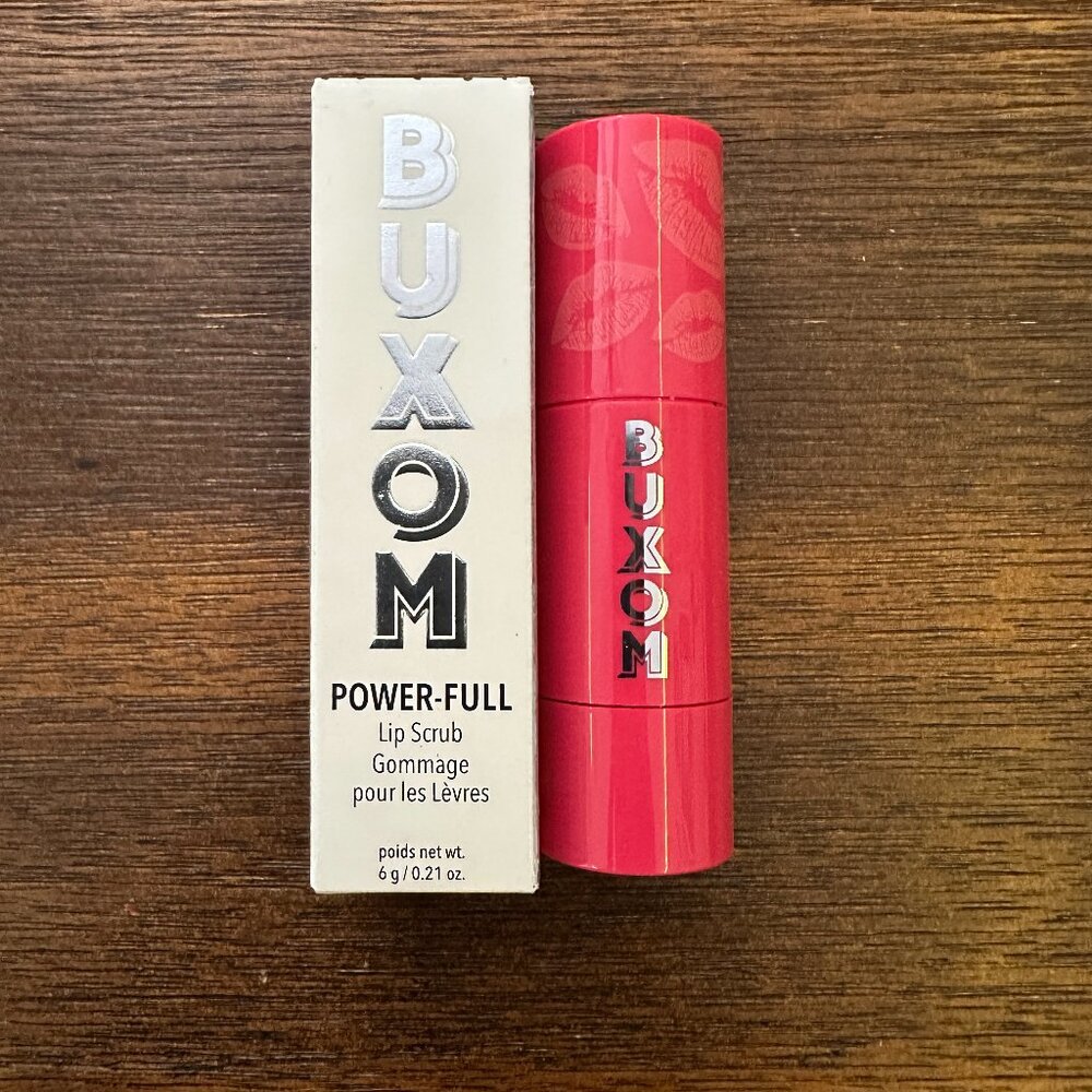 BUXOM Dragon Fruit Power-Full Lip Scrub Balm Pink Powerful Smooth Exfoliate